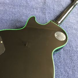 Customized electric guitar lp model in green color black burst green supplier