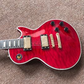 New style high-quality custom LP electric guitar, Burst color Quilte Maple red custom shop electric guitar supplier