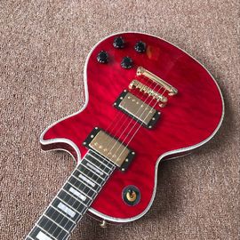 New style high-quality custom LP electric guitar, Burst color Quilte Maple red custom shop electric guitar supplier
