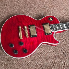 New style high-quality custom LP electric guitar, Burst color Quilte Maple red custom shop electric guitar supplier