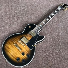 Custom LP electric guitar with mahogany body neck musical instruments supplier