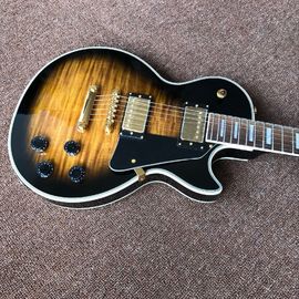 Custom LP electric guitar with mahogany body neck musical instruments supplier