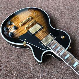 Custom LP electric guitar with mahogany body neck musical instruments supplier