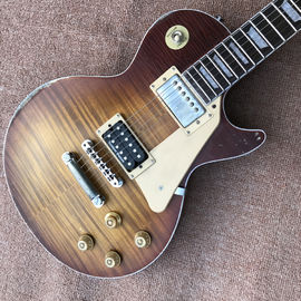 New high quality relic standard LP electric guitar, Tobacco burst, Tune-o-Matic bridge relic electric guitar supplier