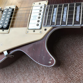 New high quality relic standard LP electric guitar, Tobacco burst, Tune-o-Matic bridge relic electric guitar supplier