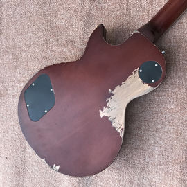 New high quality relic standard LP electric guitar, Tobacco burst, Tune-o-Matic bridge relic electric guitar supplier