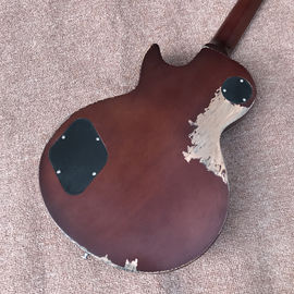 New high quality relic standard LP electric guitar, Tobacco burst, Tune-o-Matic bridge relic electric guitar supplier
