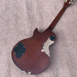 New high quality relic standard LP electric guitar, Tobacco burst, Tune-o-Matic bridge relic electric guitar supplier
