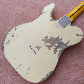 High quality relic remains TELE electric guitar, handmade TELE aged relic electric guitar supplier