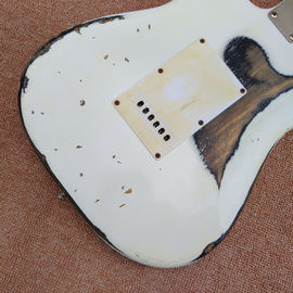 New style high quality relic remains ST electric guitar, handmade ST aged relic electric guitar supplier