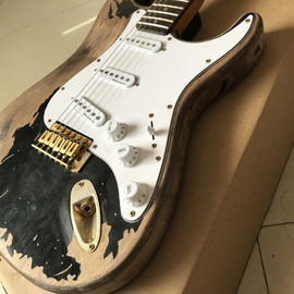New style high quality custom relic ST electric guitar, Rosewood fingerboard relic electric guitar supplier