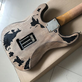 New style high quality custom relic ST electric guitar, Rosewood fingerboard relic electric guitar supplier