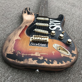 New high quality custom relic electric guitar, Rosewood Fingerboard relic electric guitar supplier