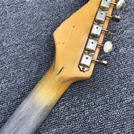 New high quality custom relic electric guitar, Rosewood Fingerboard relic electric guitar supplier