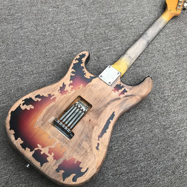 New high quality custom relic electric guitar, Rosewood Fingerboard relic electric guitar supplier
