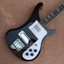 2018 Best Bass Top quality Rick 4003 model Ricken 4 strings Electric Bass guitar in black color, Chrome hardware supplier