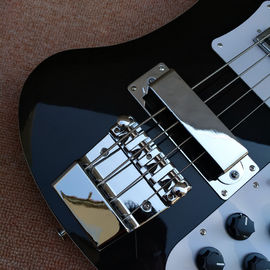 2018 Best Bass Top quality Rick 4003 model Ricken 4 strings Electric Bass guitar in black color, Chrome hardware supplier