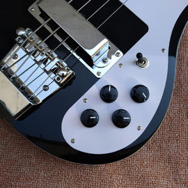 2018 Best Bass Top quality Rick 4003 model Ricken 4 strings Electric Bass guitar in black color, Chrome hardware supplier