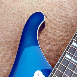 2018 Best Bass Top quality Rick 4003 model Ricken 4 strings Electric Bass guitar in blue color, Chrome hardware supplier