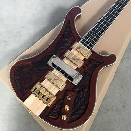 2018 new style high quality custom of carving high-quality custom 4 string bass guitar, ebony fingerboard supplier