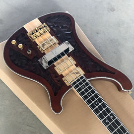 2018 new style high quality custom of carving high-quality custom 4 string bass guitar, ebony fingerboard supplier