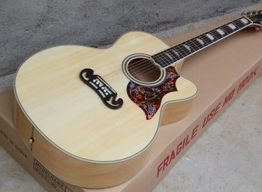 2018 New CUSTOM G200 acoustic guitar Cutaway G200 electric acoustic guitar H-Bird pickguard supplier