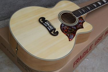 2018 New CUSTOM G200 acoustic guitar Cutaway G200 electric acoustic guitar H-Bird pickguard supplier