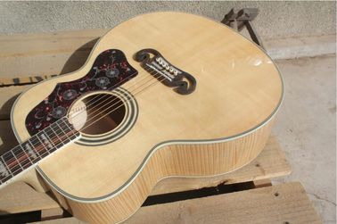 2018 New Chibson G200 acoustic guitar flame maple natrual GB G200 electric acoustic guitar supplier