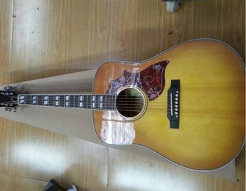 2018 New Chibson Orange burst Chibson H-Bird acoustic guitar GB honey burst color H-Bird electric acoustic guitar supplier