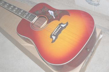 2018 New Cherry Red Chibson Dovo acoustic guitar Cherry burst GB dove electric acoustic guitar Red Dovo acoustic supplier