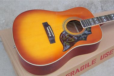 2018 New Chibson H-Bird acoustic guitar cherry red GB electric acoustic guitar Free Shipping Chinese Acoustic guitar supplier