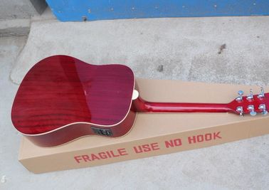 2018 New Chibson H-Bird acoustic guitar cherry red GB electric acoustic guitar Free Shipping Chinese Acoustic guitar supplier