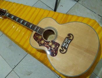 2018 New left handed G200 acoustic guitar solid spruce top GB lefty G200 electric acoustic guitar supplier