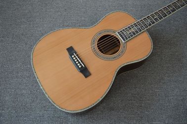 All Solid wood 39 inch 000 acoustic guitar,Ebony fingerboard,Abalone inlays,One piece of neck,Top quality acoust supplier