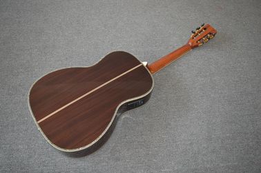 All Solid wood 39 inch 000 acoustic guitar,Ebony fingerboard,Abalone inlays,One piece of neck,Top quality acoust supplier