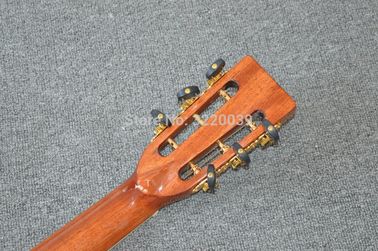 All Solid wood 39 inch 000 acoustic guitar,Ebony fingerboard,Abalone inlays,One piece of neck,Top quality acoust supplier