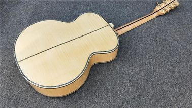 Abalone inlays 43 ' G200 classical acoustic Guitar,Ebony fret board,Solid spruce top,Tiger Flame Maple back G200 acousti supplier