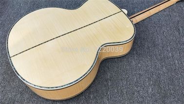 Abalone inlays 43 ' G200 classical acoustic Guitar,Ebony fret board,Solid spruce top,Tiger Flame Maple back G200 acousti supplier