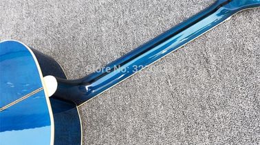 Top quality Blue G200 classic acoustic guitar,Golden Hardware,Solid Sprue top,Factory Custom Maple body guitar supplier