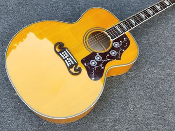 Tiger Flame Maple G200vs Acoustic Guitar / Factory New 43 inch Yellow G200 classical Acoustic Guitar supplier