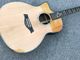 Left handed Cutaway 916 Acoustic guitar,Solid spruce top,Factory Ebony Fretboard Guitar,Abalone inlays OEM Guitar supplier