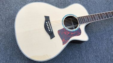 Cutaway 814 Classical acoustic guitar / 2018 Factory custom Log color Solid spruce top Acoustic Guitar supplier