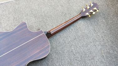 Cutaway 814 Classical acoustic guitar / 2018 Factory custom Log color Solid spruce top Acoustic Guitar supplier