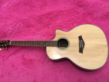 Rosewood back and sides Factory Custom Solid spruce top Acoustic Guitar / Cutaway 814s Classical acoustic guitar supplier