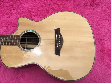 Rosewood back and sides Factory Custom Solid spruce top Acoustic Guitar / Cutaway 814s Classical acoustic guitar supplier