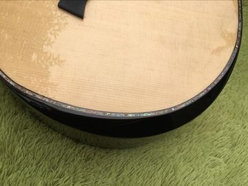 Cutaway 814s acoustic guitar,Solid spruce top,Ebony fingerboard,Real Abalone inlays and binding body cut supplier