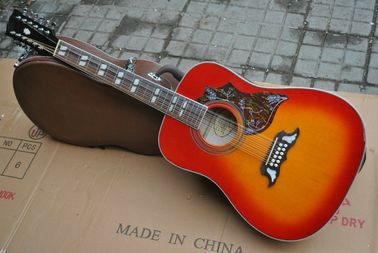 Customization 12 Strings acoustic guitar in Sunburst supplier