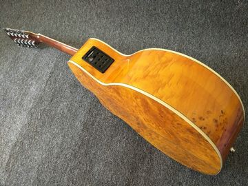 12 Strings Acoustic Guitar / guitar natural AAA Solid Spruce Body 43 inch Guitar Acoustic Fishman Pickups guitar supplier