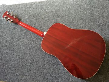 Left hand Acoustic guitar Cherry Sunburst hummingbird Acoustic Guitar+Factory customization supplier