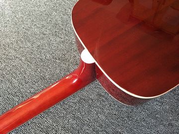 Left hand Acoustic guitar Cherry Sunburst hummingbird Acoustic Guitar+Factory customization supplier